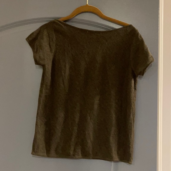 Theory hunter green medium knit top - Picture 1 of 2